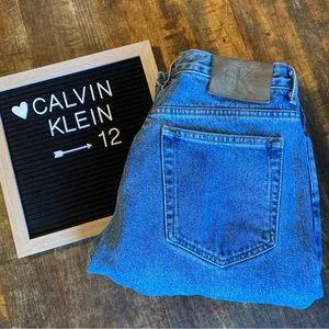 Vintage 90's Calvin Klein High Rise Mom Jeans, Women's Size 12